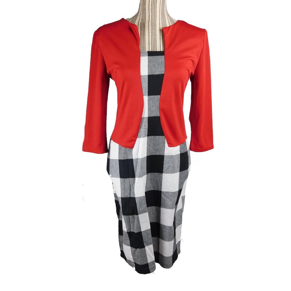 Women Fake Two Piece Bodycon Dress